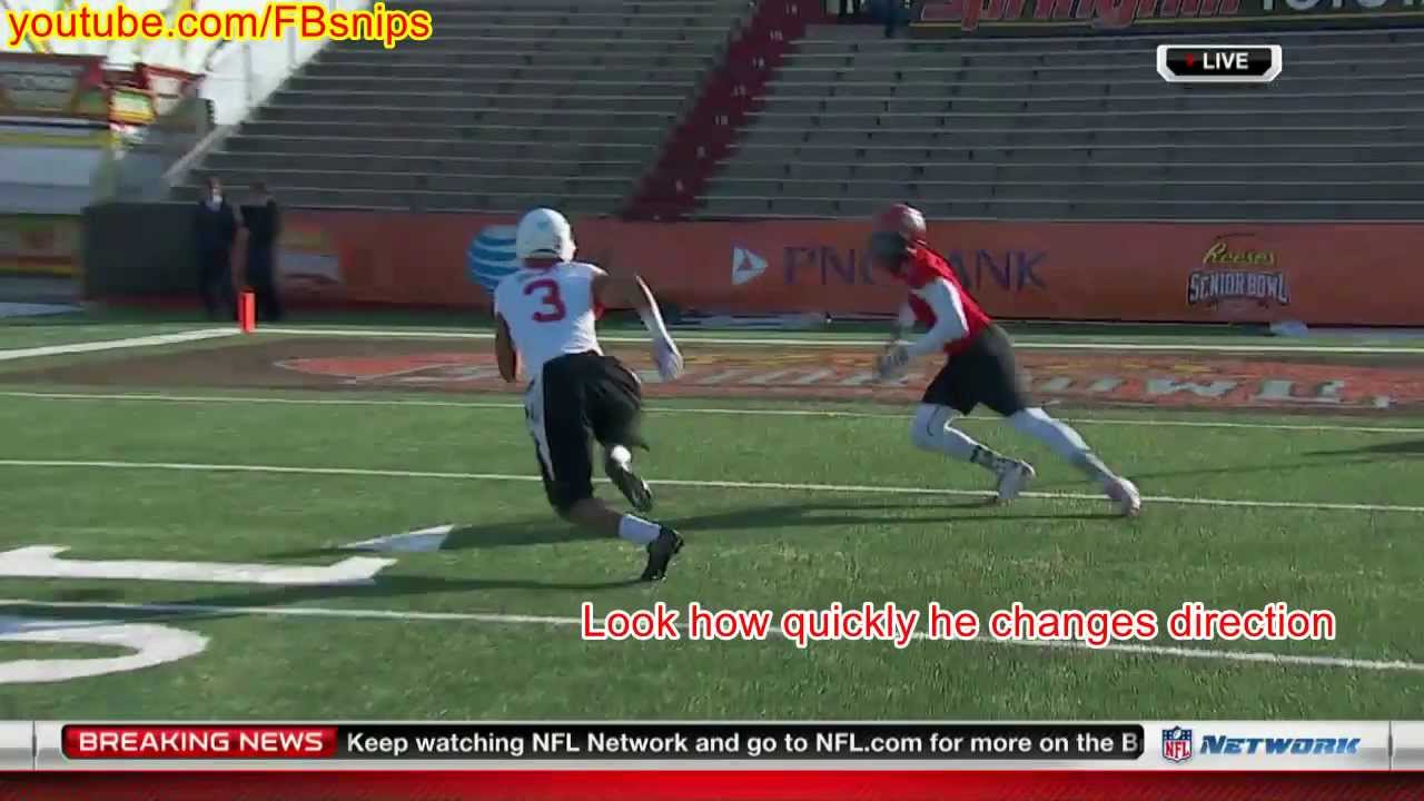 Ryan Grant redzone 1 on 1s Senior Bowl 2014