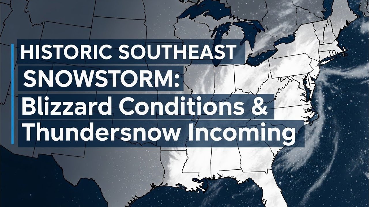Historic Southeast Snowstorm: Blizzard Conditions & Thundersnow Incoming#WinterStorm#Blizzard