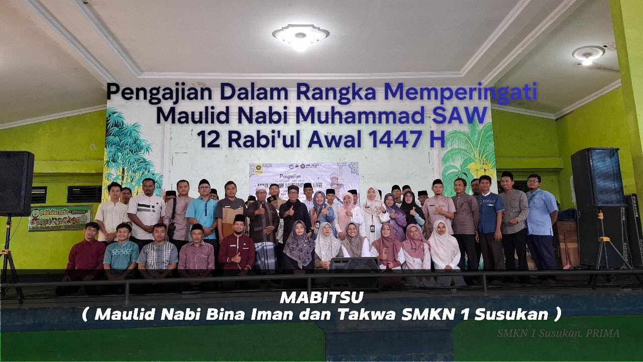 Pengajian Maulid Nabi Muhammad SAW // SMKN 1 Susukan