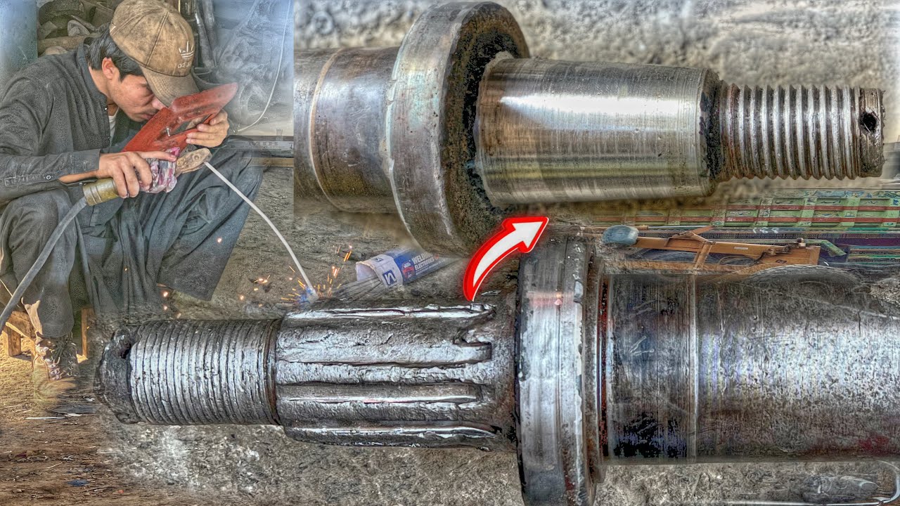 Komatsu Grader Wheel Hub And ShaftRepairing Process | How To Repair Komats.