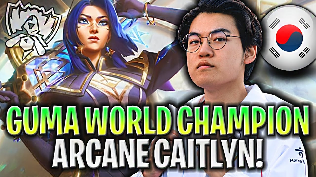 GUMAYUSI WORLD CHAMPION is BACK PLAYING ARCANE CAITLYN in KOREA! | T1 Gumayusi Plays Caitlyn ADC!