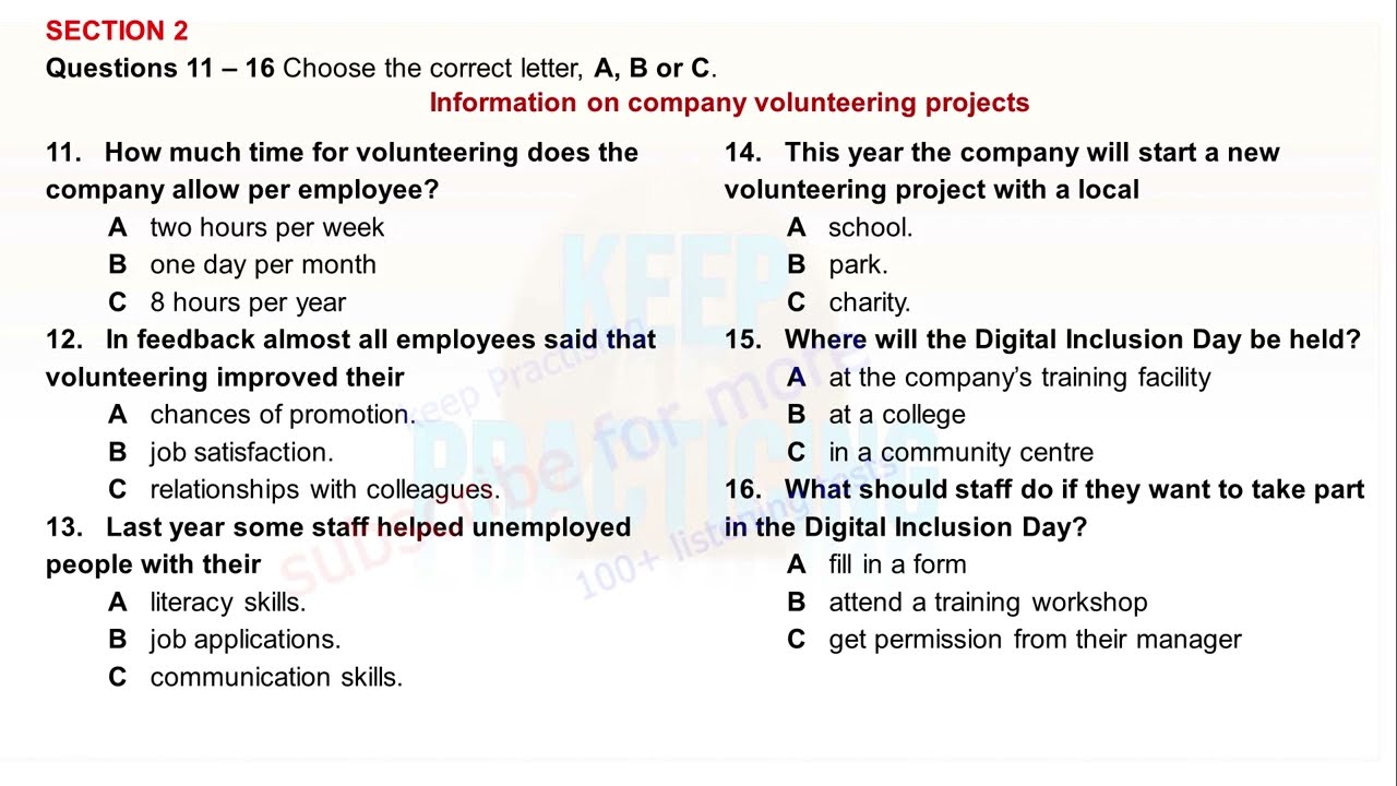 South City Cycling Club | Test 103 | IELTS LISTENING Practice | Episodic Memory