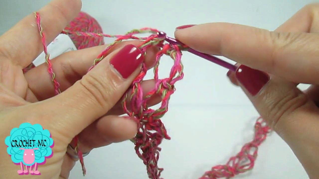 Punto nudo salomón o espuma de mar a crochet -paso a paso