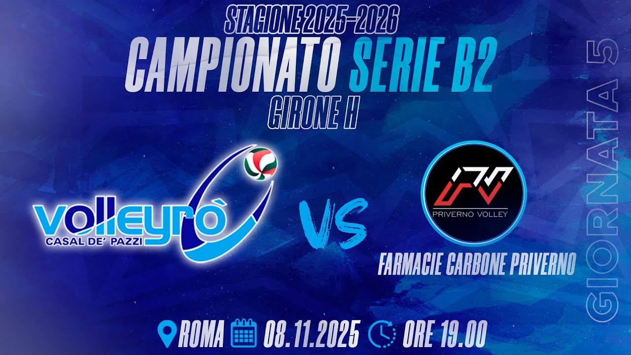 Serie B2 - Volleyr&ograve; vs Priverno Volley