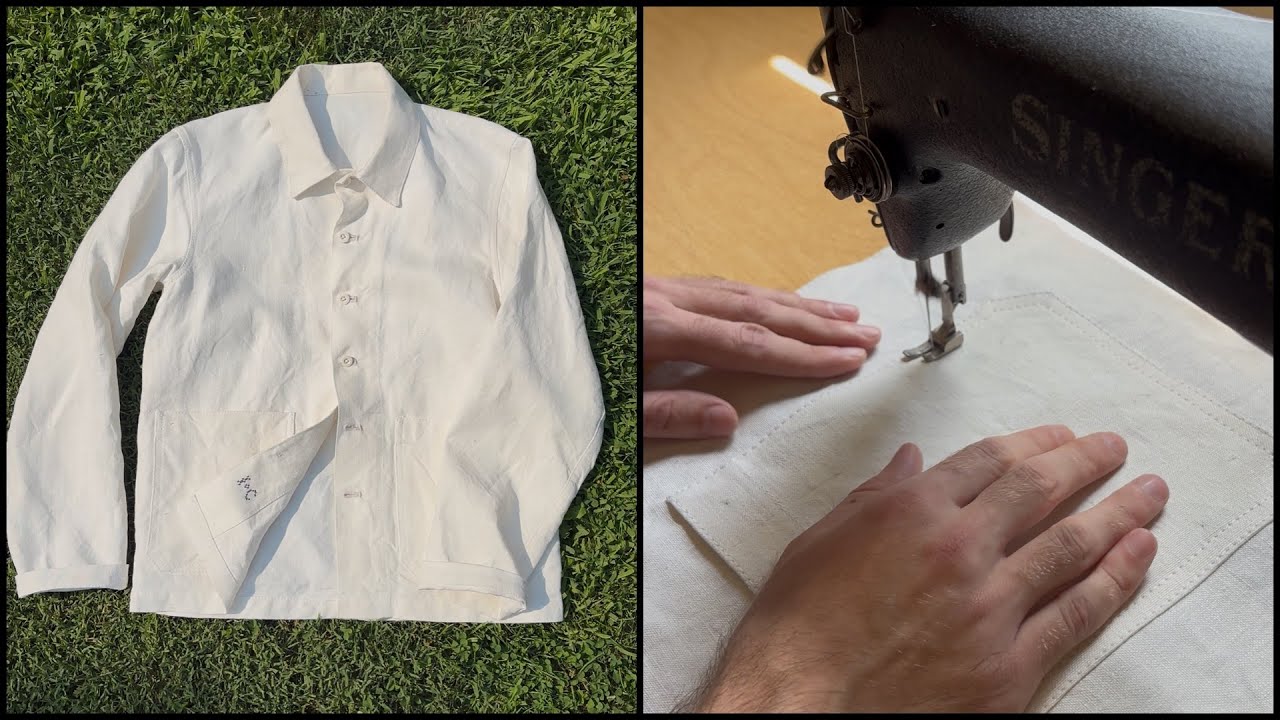 Sewing a Vintage Inspired Hemp Canvas Chore Coat