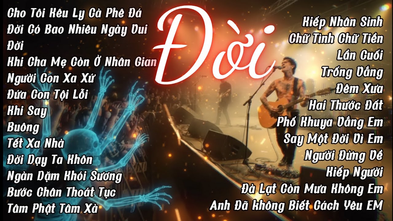 ĐỜI - Cho Tôi Kêu Ly Cà Phê Đá... Cho Tôi Kêu Ấm Nước Trà | Lk Nhạc Rock Blues