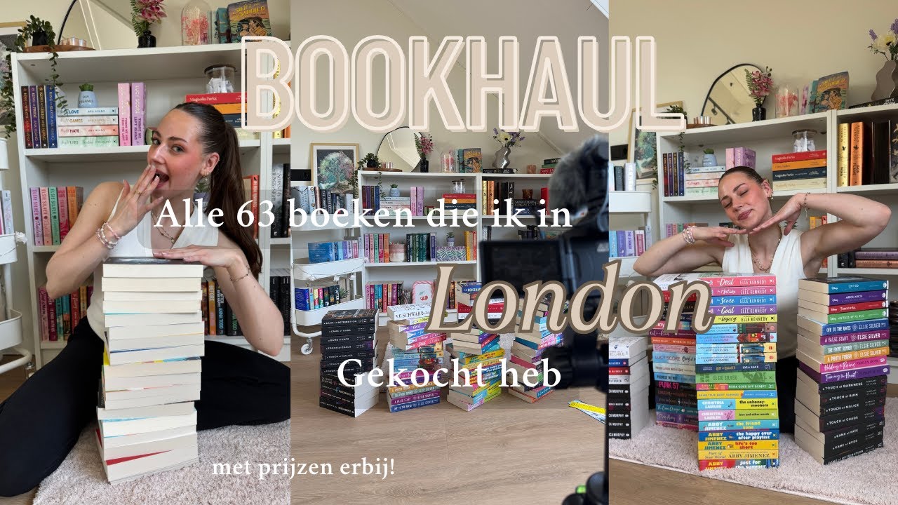 London bookhaul💙📚| Ik ging naar London en kwam thuis met 63 boeken..🙈🤯