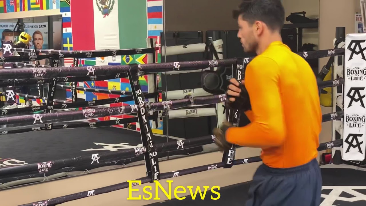 Ryan Garcia Shadow Boxing With Weight showing sick speed even with resistance