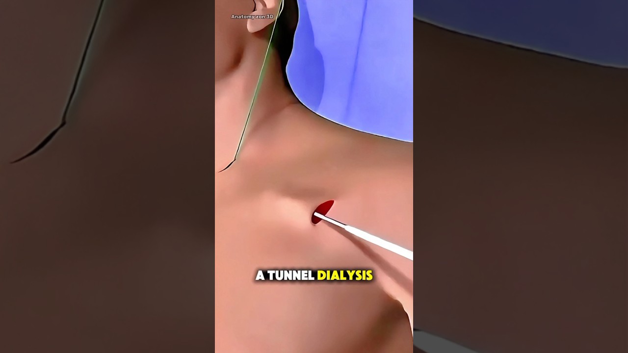 How Tunnel Dialysis Catheter Placement is Performed? (3D Animation) 💉🩻