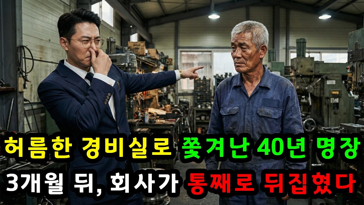 허름한 경비실로 쫓겨난 40년 명장, 3개월 뒤, 회사가 통째로 뒤집혔다./시니어 사연/인생 사연/실제 사연/오디오 북/라디오 사연/복수 사연/