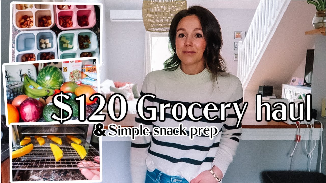 $120 GROCERY HAUL & SIMPLE SNACK PREP| Tres Chic Mama