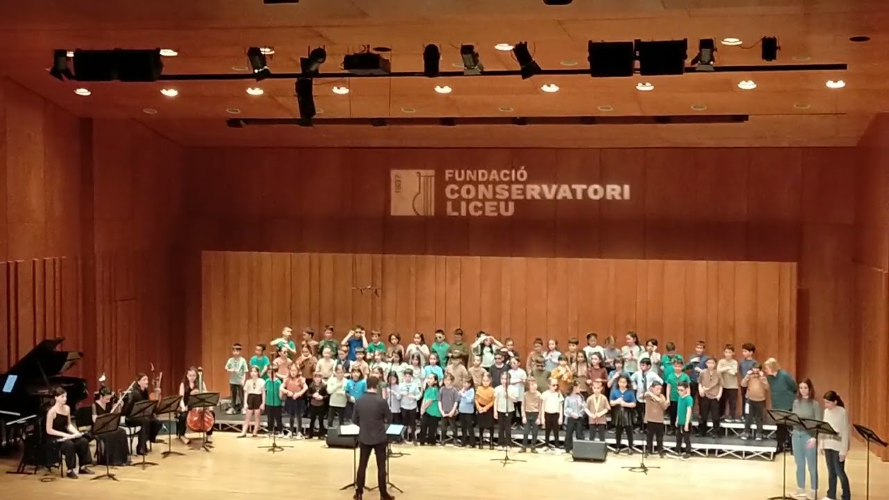 Cantata infantil en Conservatori Liceu
