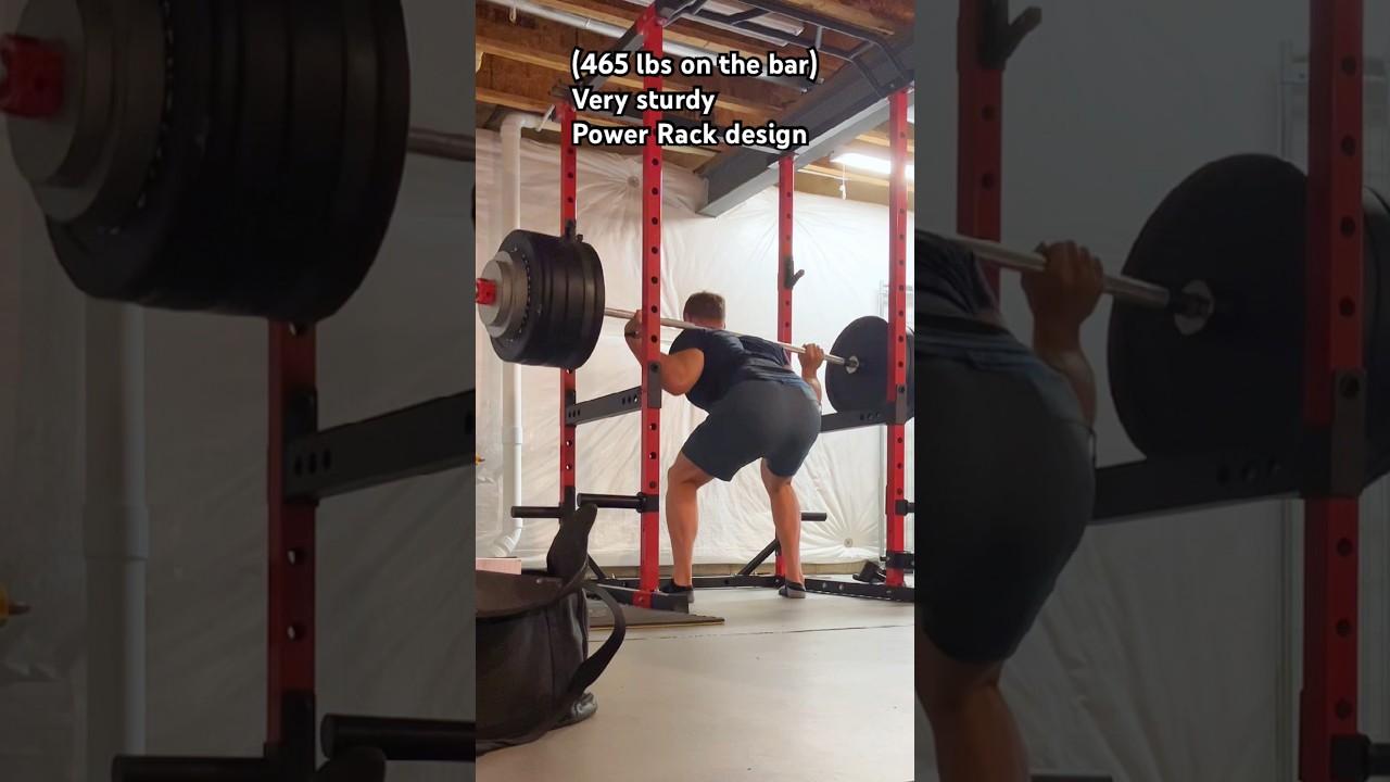 Best Budget Power Rack on Amazon - $269 Test with 465 lbs | Major Lutie #homegym