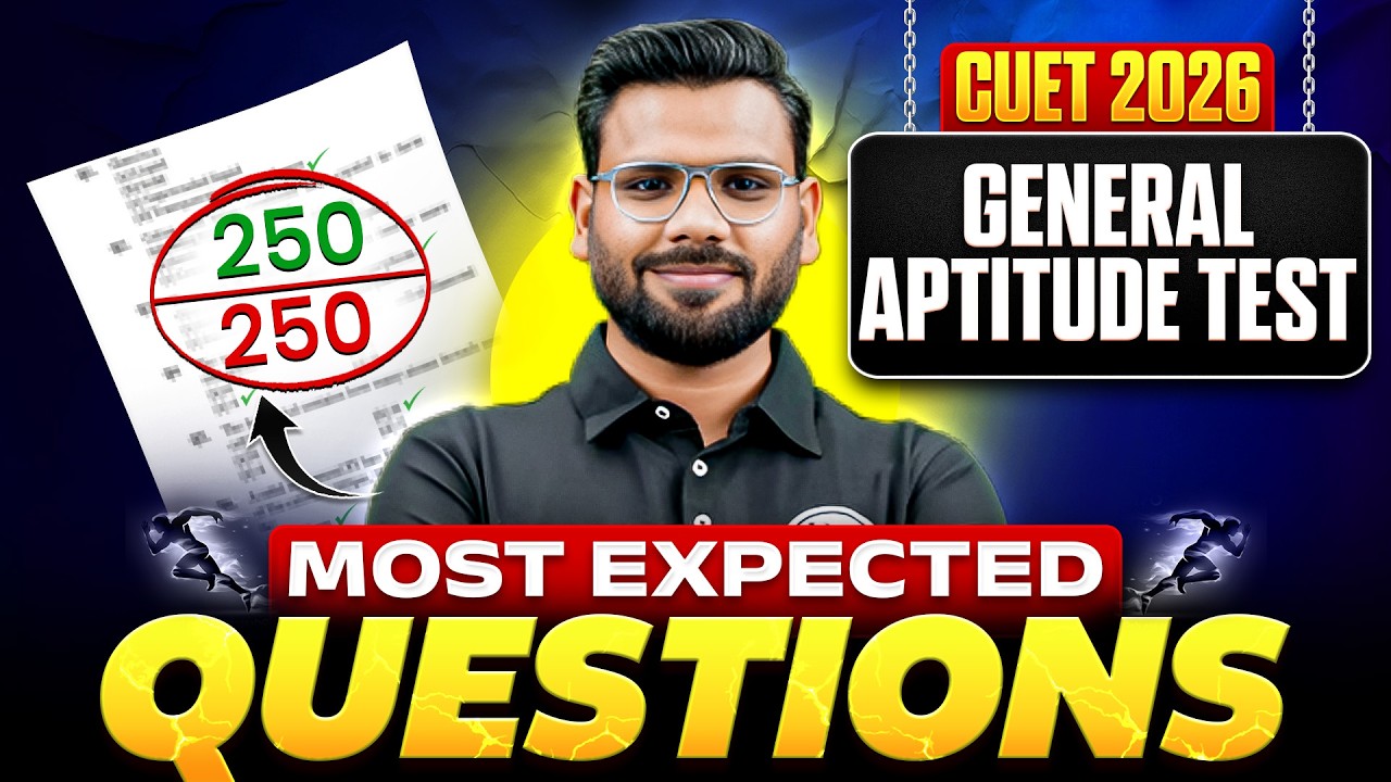 Most Expected Questions 🔥 | CUET GAT 2026 Marathon (General Aptitude Test) | Varun Sir