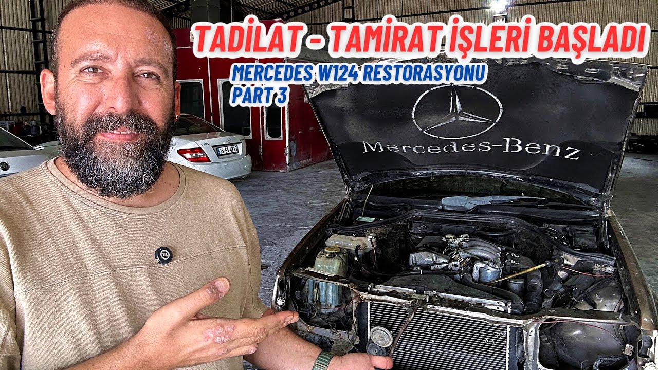 Tadilat Tamirat İşleri Başladı | Hurda Mercedes Benz W124 200D Restorasyonu Part 3