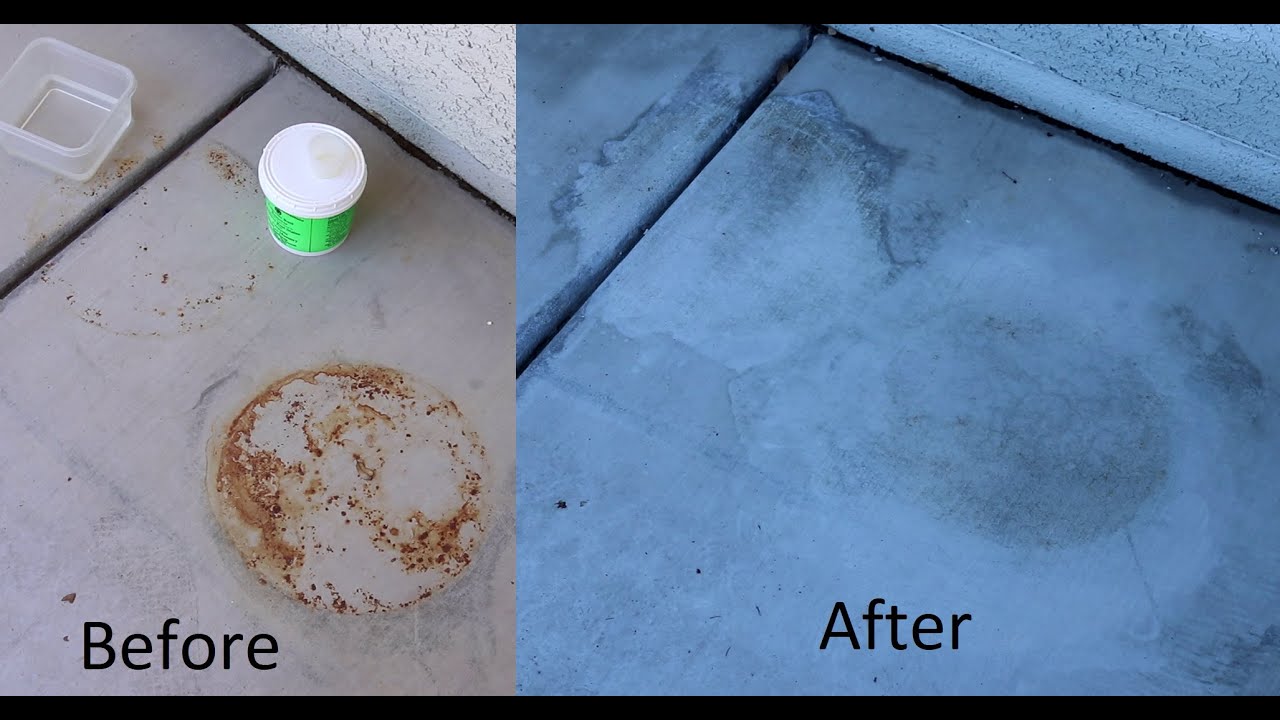 Removing Rust From Concrete