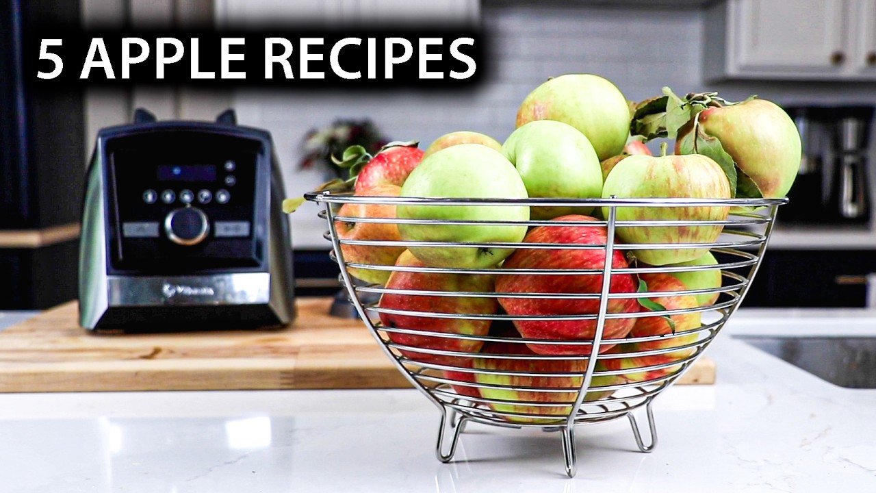 5 потрясающих рецептов блюд из яблок с использованием Vitamix: от сока до торта!