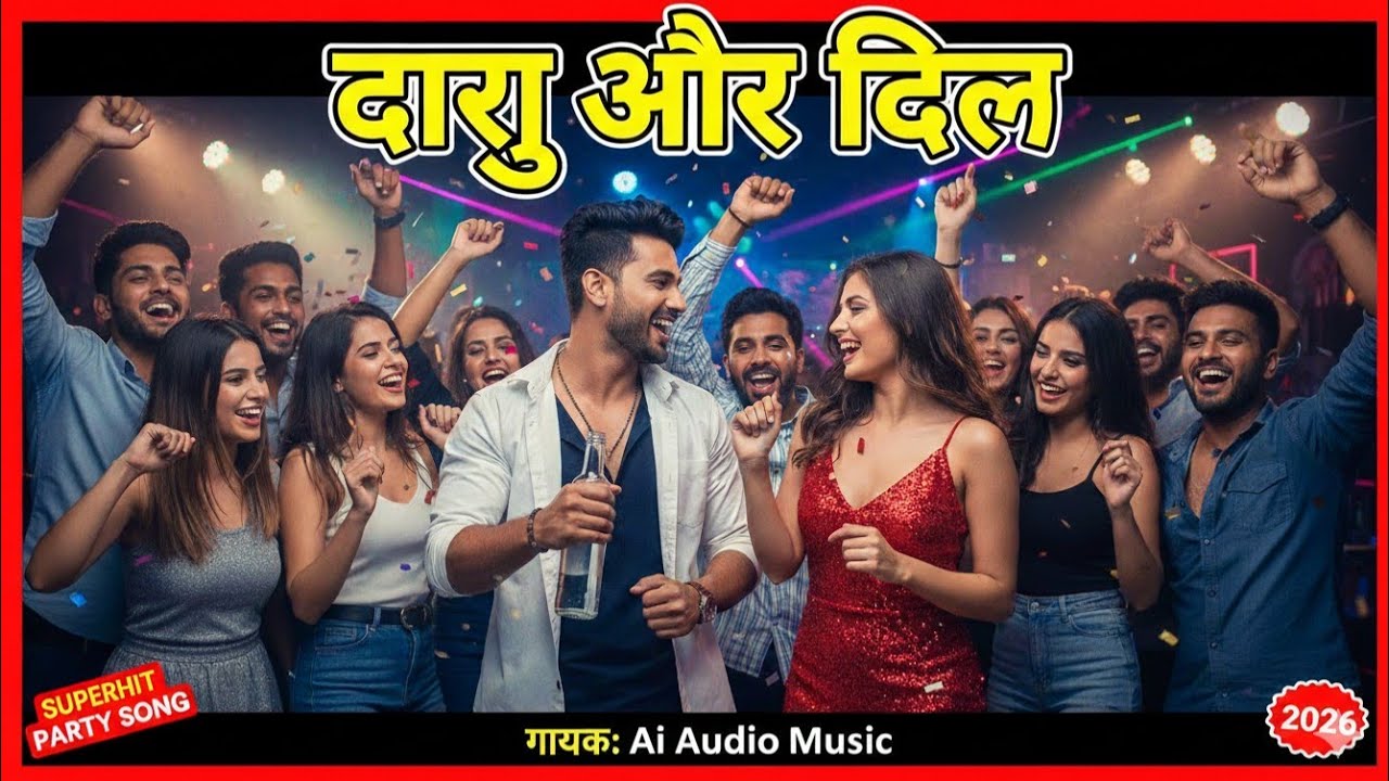 ​दारु और दिल - Daru Aur Dil | New Hindi Party Song 2026 | Ai Audio Music | Official Music Video