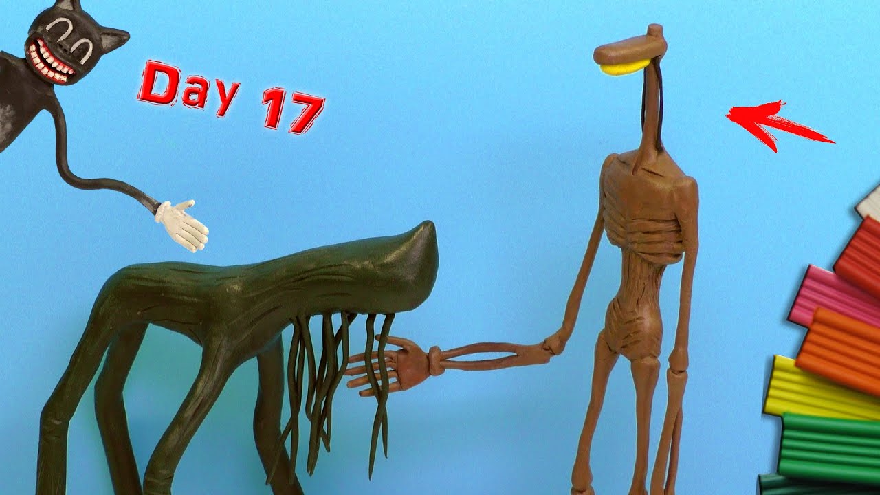 Making DAY 17 and Light Head with Clay | Trevor Henderson