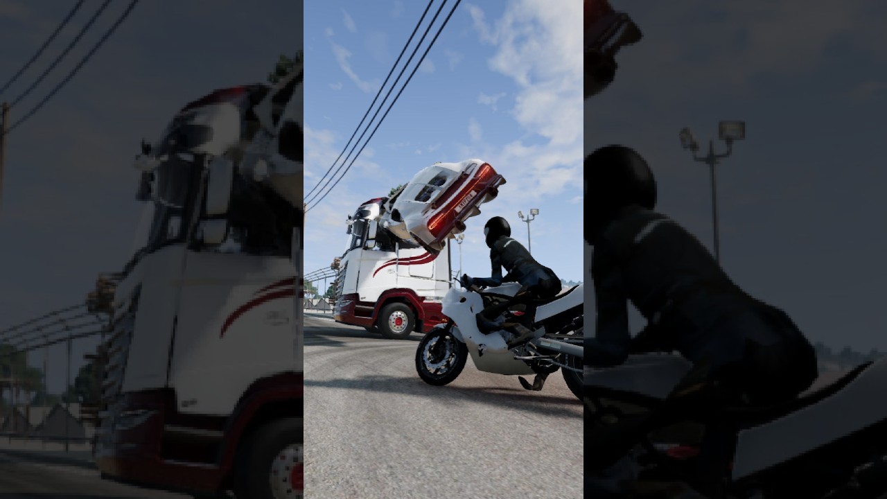 Realistic Car Crash 471😱 | BeamNG.drive  #beamng  #beamngdrive #automobile