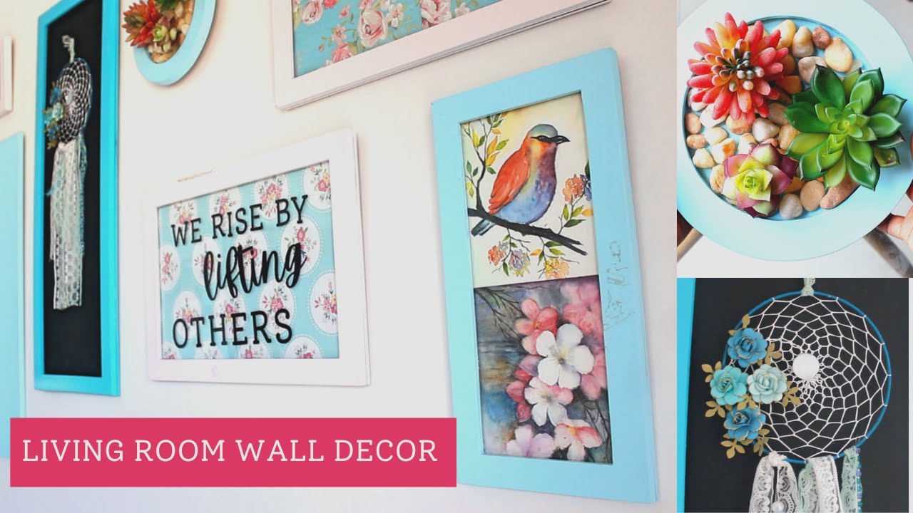Living Room Wall Decorating Ideas | DIY Gallery Wall Frames | Easy and budget friendly home Decor