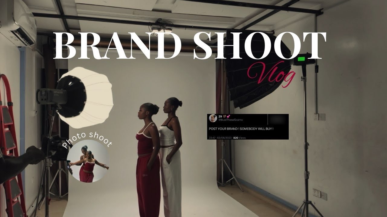 MY BRAND SHOOT/ THE CHAOS #brandshoot #bts #viralvideo 