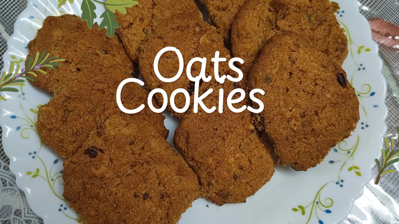 Oats Cookies Recipe | Crispy Healthy Cookies at Home | Healthy Tea Time Snack