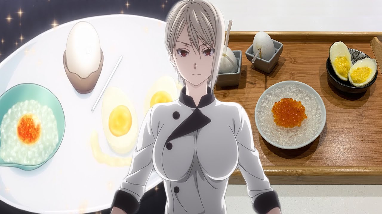 ANIME FOOD - How to make Three forms of egg from Food Wars | 愛麗絲三式蛋| 食戟之靈