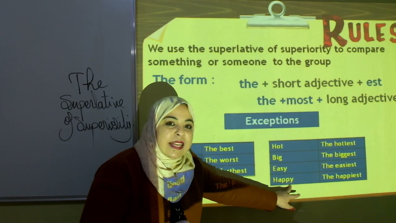 درس01: لغة انجليزية رابعة متوسط  the superlative of superiorty