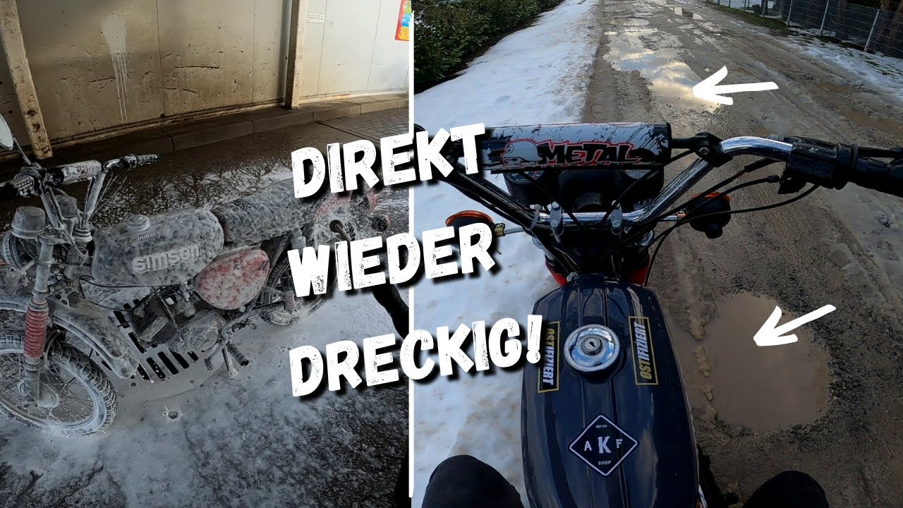 SIMSON waschen... und wieder DRECKIG machen 😂 | GoPro Hero 8 | Motovlog #2
