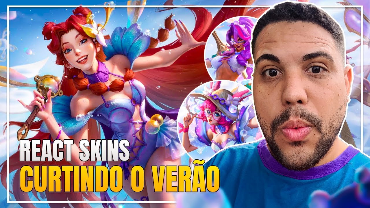 REACT: SKINS CURTINDO O VERÃO DO WILD RIFT | LEAGUE OF LEGENDS | LOL | JUMARGEM