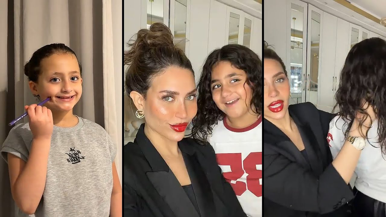 دكتوره خلود كيف سوت خلودي الصغيره شعرها كيرلي وليان تريد تسوي لها غمازه 💙🙈