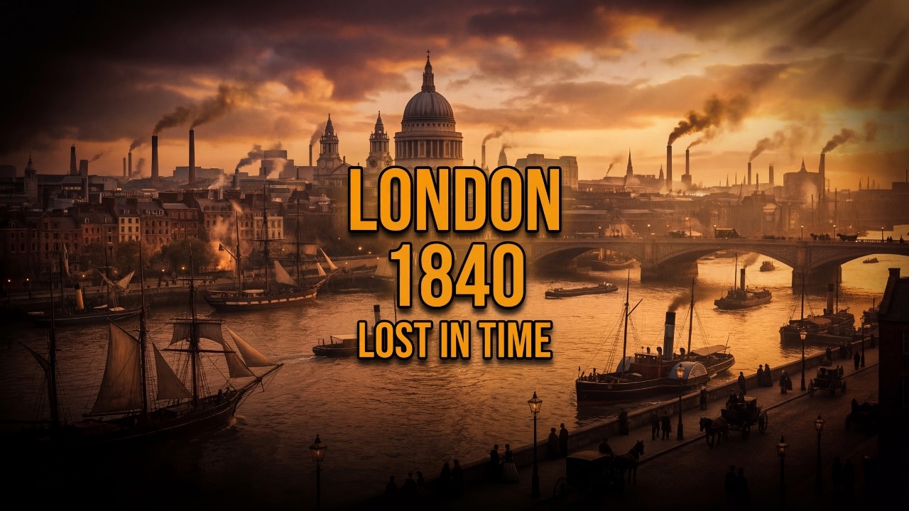 Victorian London in 1840 (AI Reconstruction)