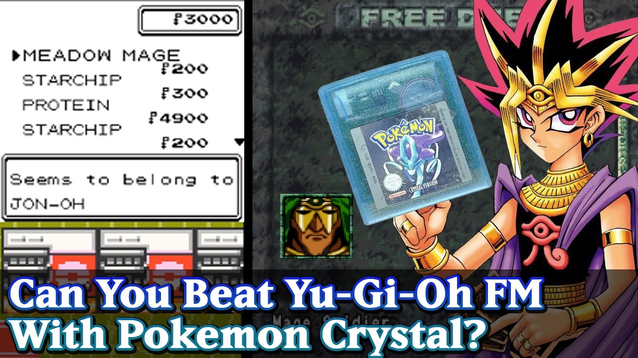 Can You Beat YuGiOh Forbidden Memories With Pokemon Crystal?  Part.1