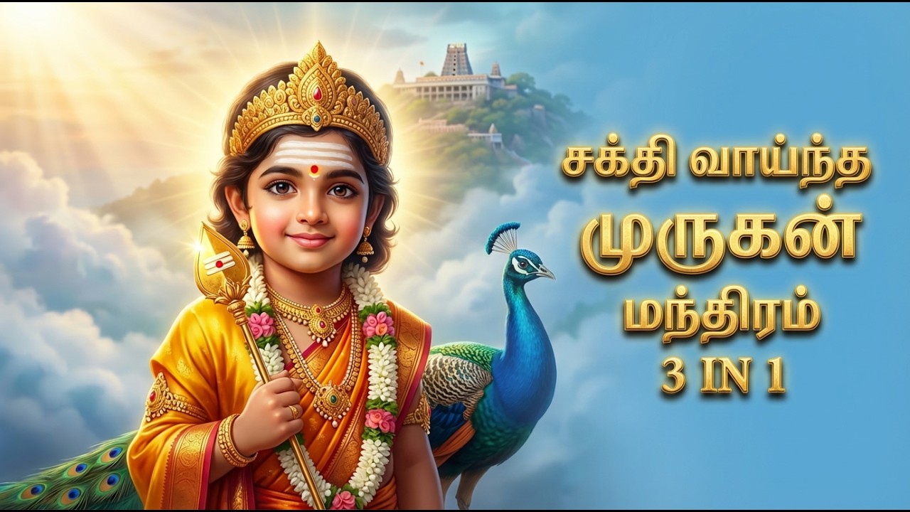 Murugan Mantra 108 Times | 3 Divine Mantras for Protection, Wellness & Success