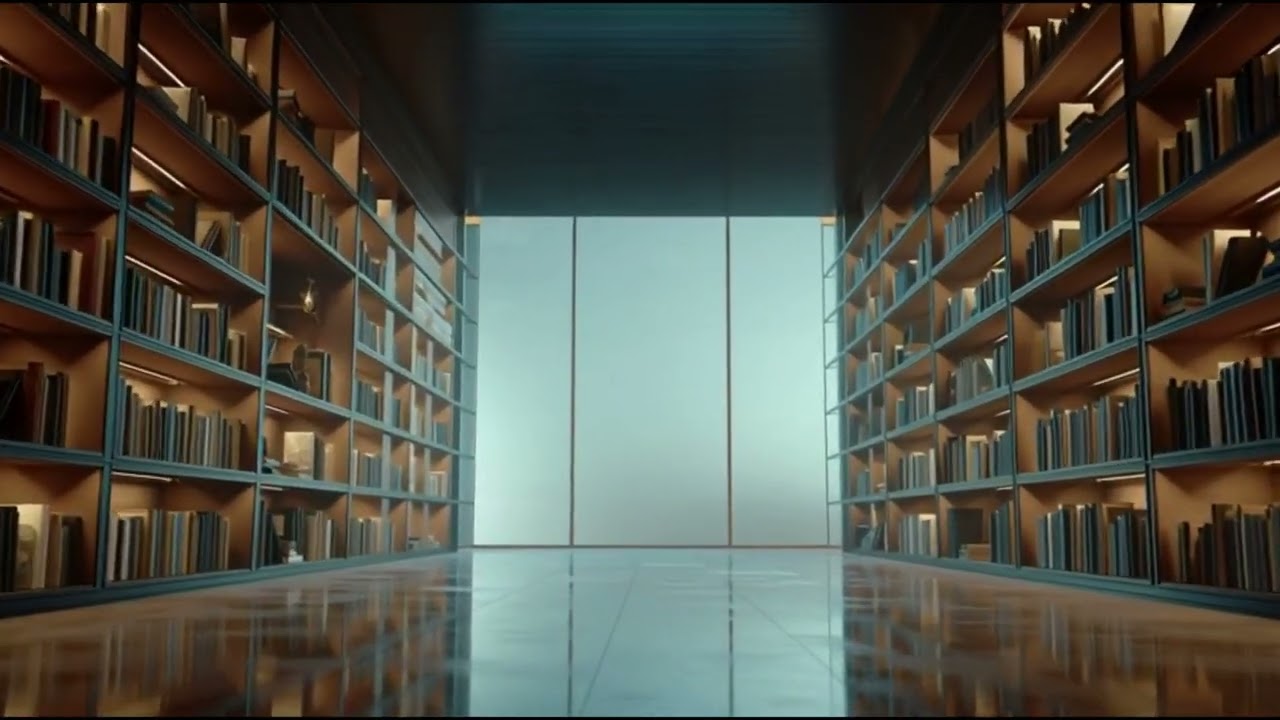LIBRARY OF LIGHT | AI EDM Among Endless Books