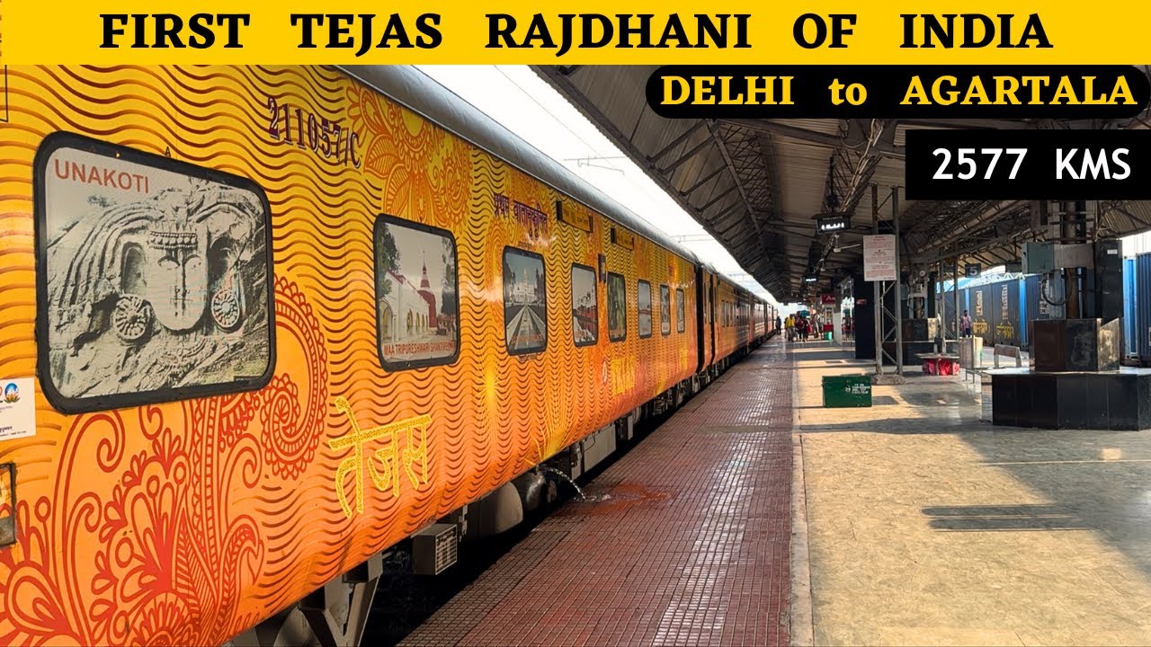 First Tejas Rajdhani of India | Delhi to Agartala | First AC Journey