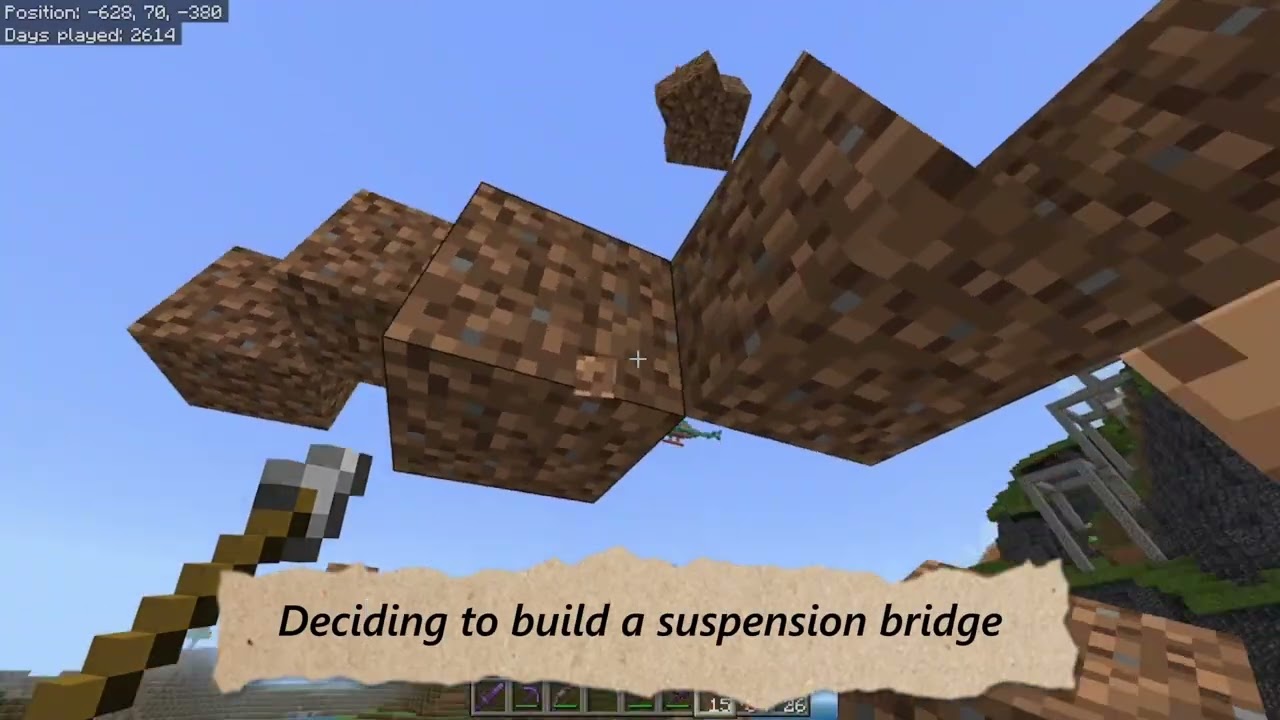 Moss Mountain: Bridge Building and Wither Fighting