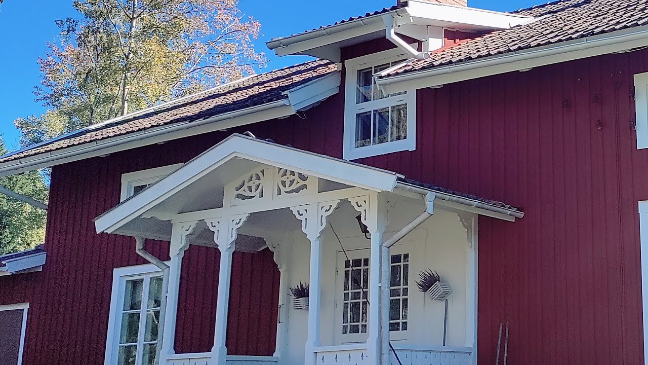 how to paint a classic Swedish red house /hur man målar ett klassiskt svenskt rött hus  Oct. 6, 2024