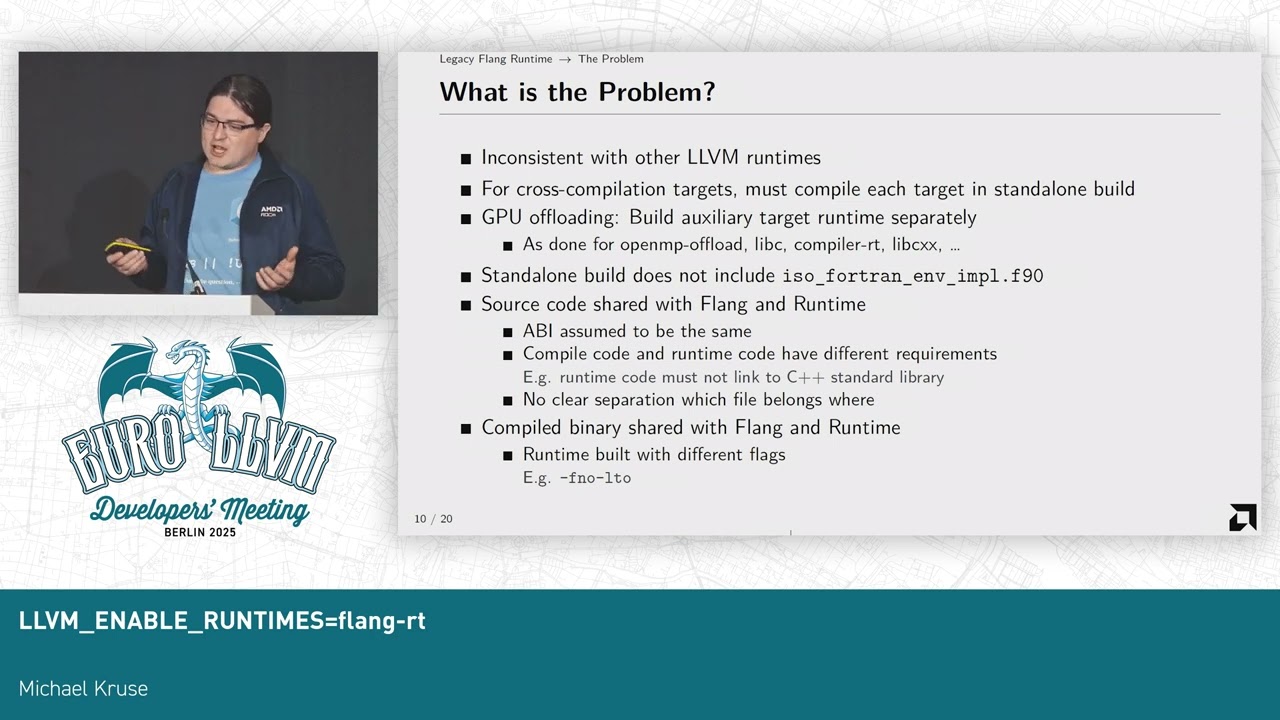 2025 EuroLLVM - LLVM_ENABLE_RUNTIMES=flang-rt