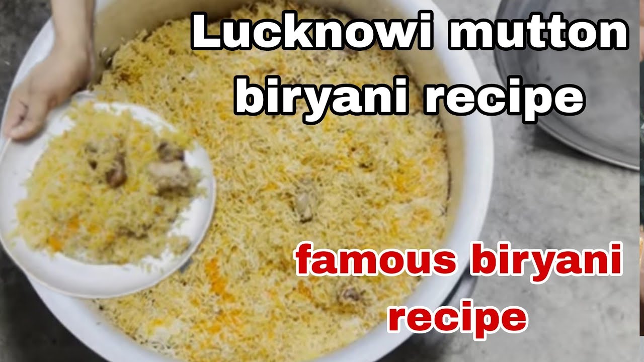 Lucknow Ki Famous Biryani 8 Kg In Deg Lucknowi Mutton Dum Biryani Rec लखनऊ Biryani By Faheem Kitchen