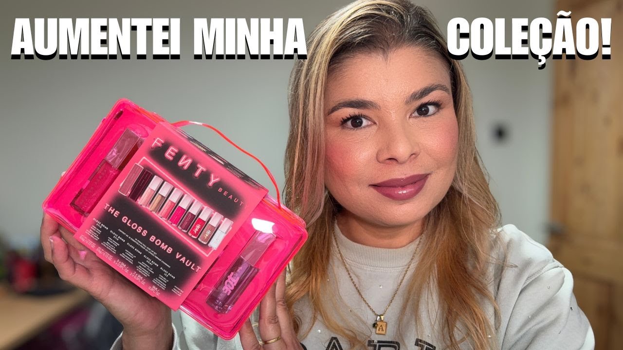COMPREI UM KIT DE 10 GLOSSES FENTY BEAUTY | ENCONTREI MINHA COR FAVORITA!