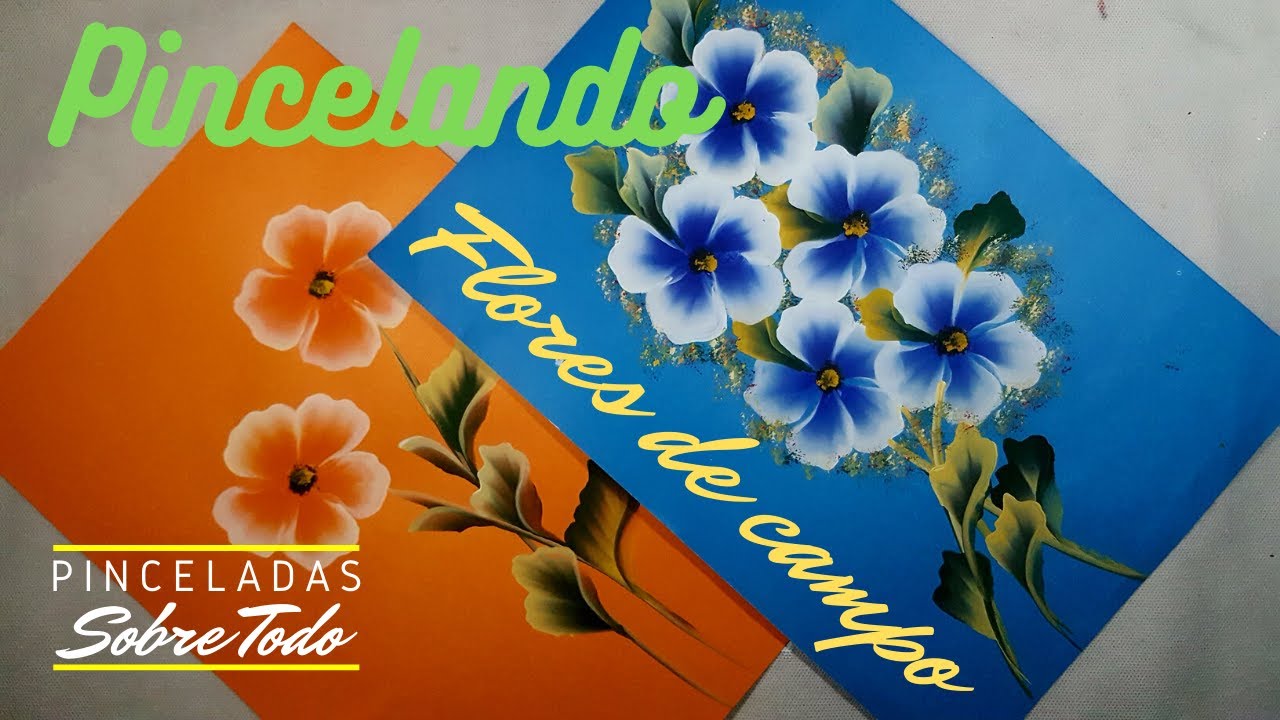 pincelando flores de campo