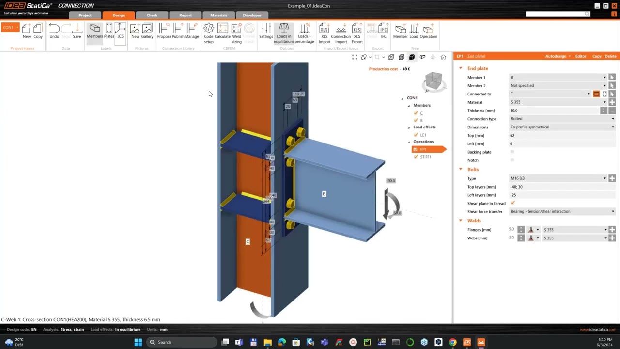 Grasshopper API link - how to import and calculate parametric connection model - part1