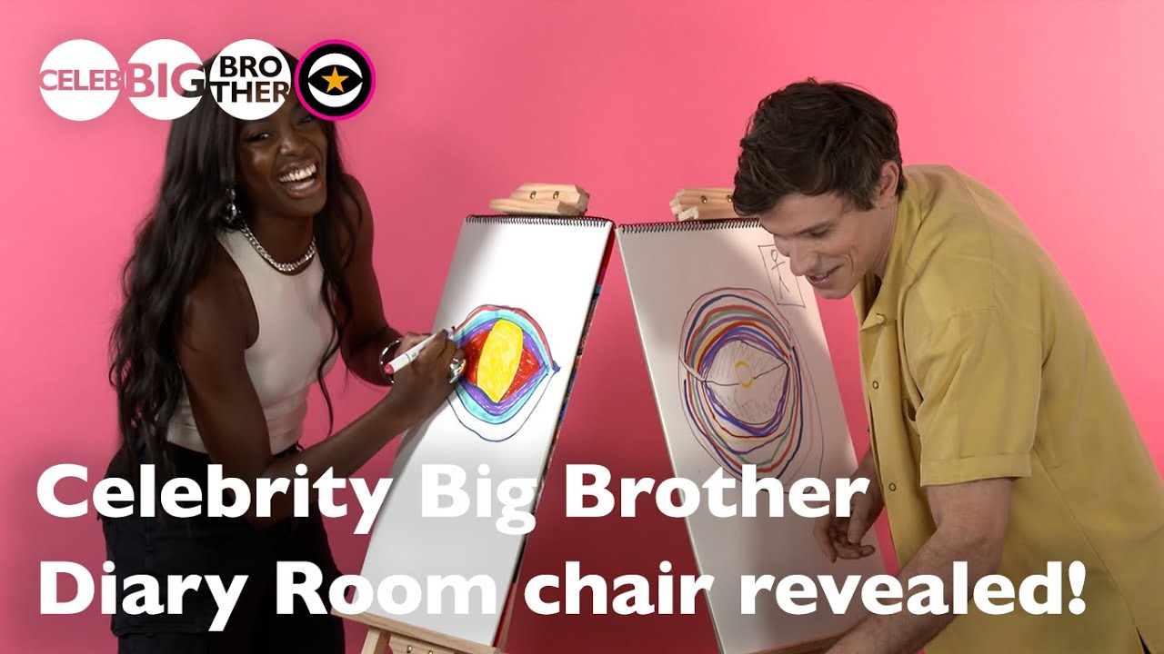 AJ & Will draw the Diary Room chair... but did they get it right? | Celebrity Big Brother 2024