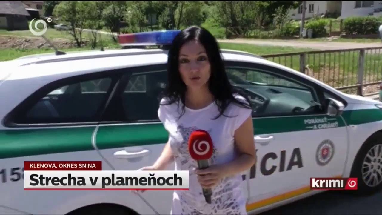 Požiar strechy // Klenová-okres: SNINA