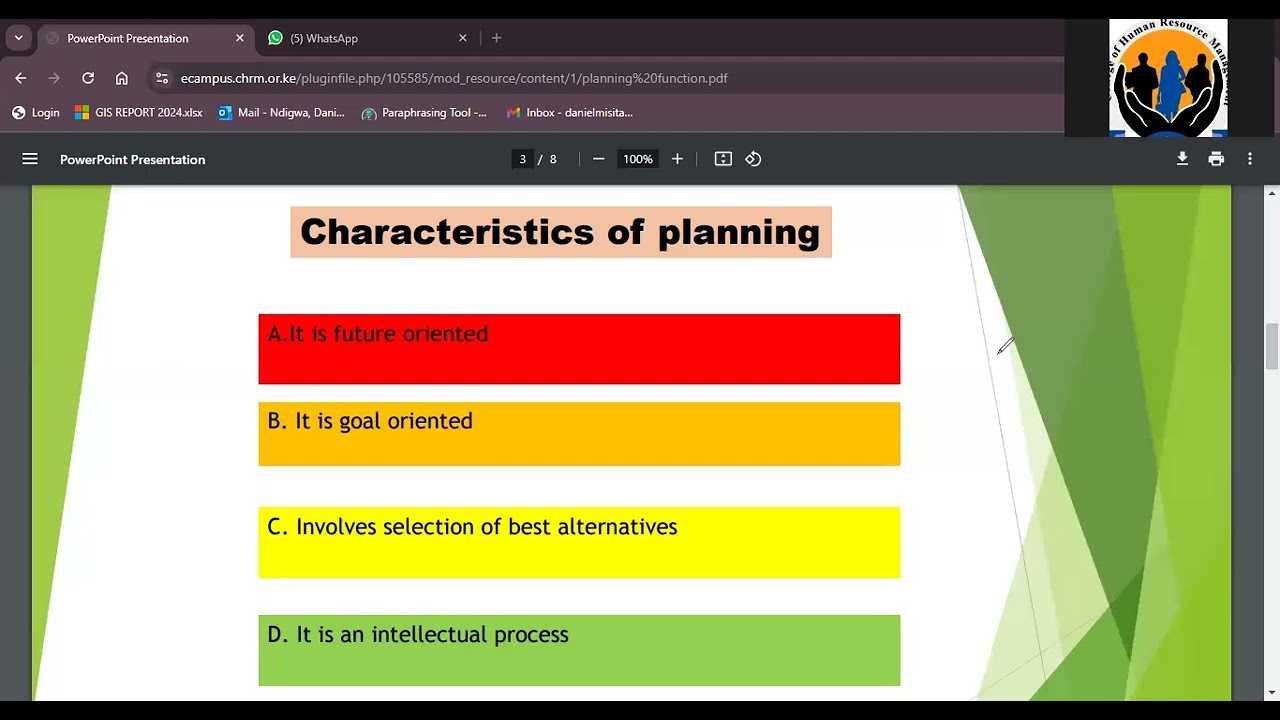 Planning Function