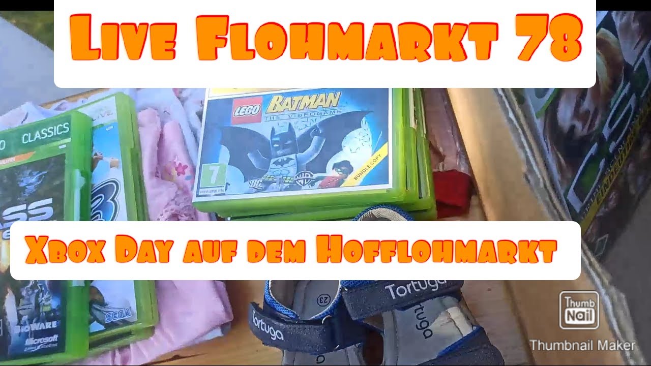 Live Flohmarkt 78 - Xbox-Day auf dem Hofflohmarkt  feat-. Nintendo und Playstation