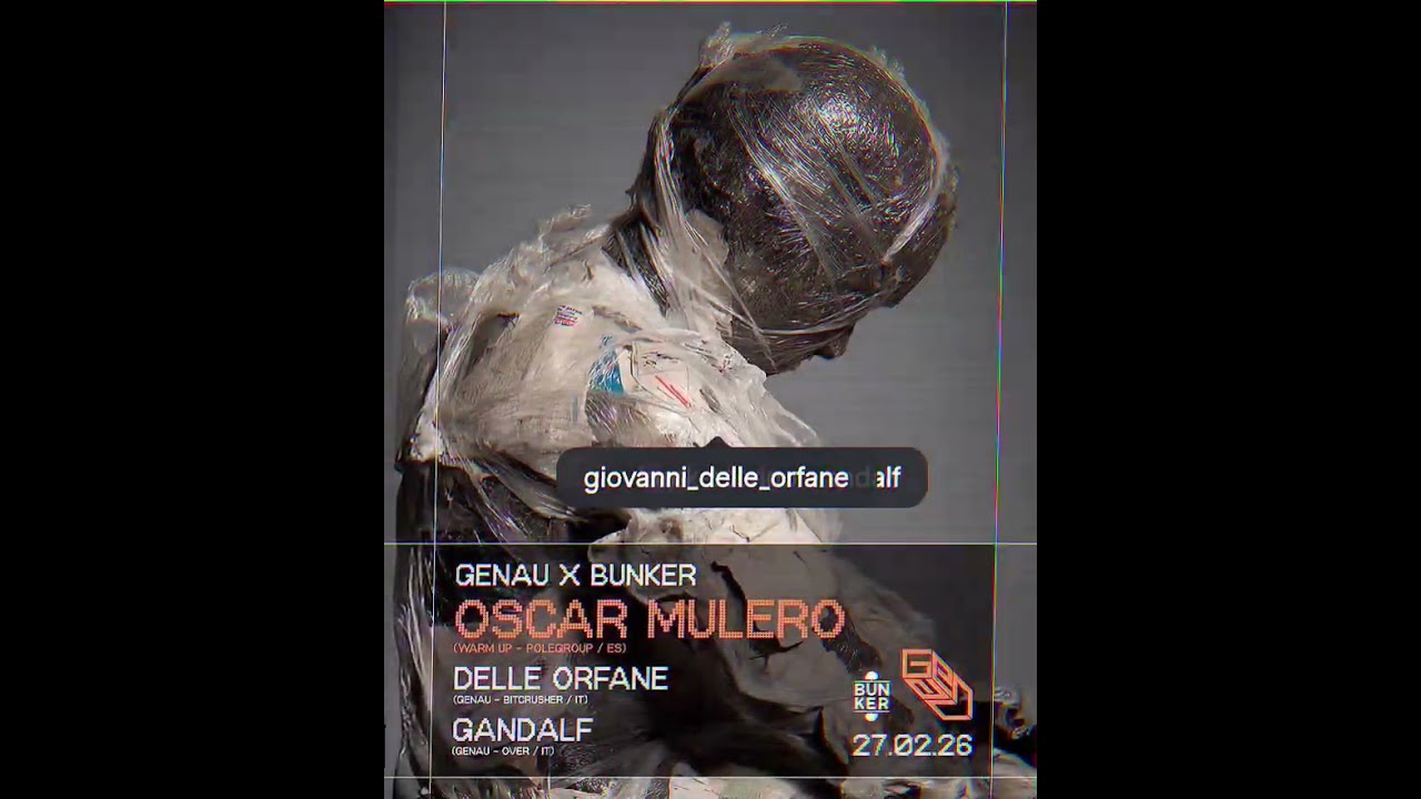 Oscar Mulero + Delle Orfane @Bunker Torino 27.2.2026 #oscarmulero #giovannidelleorfane#techno#bunker