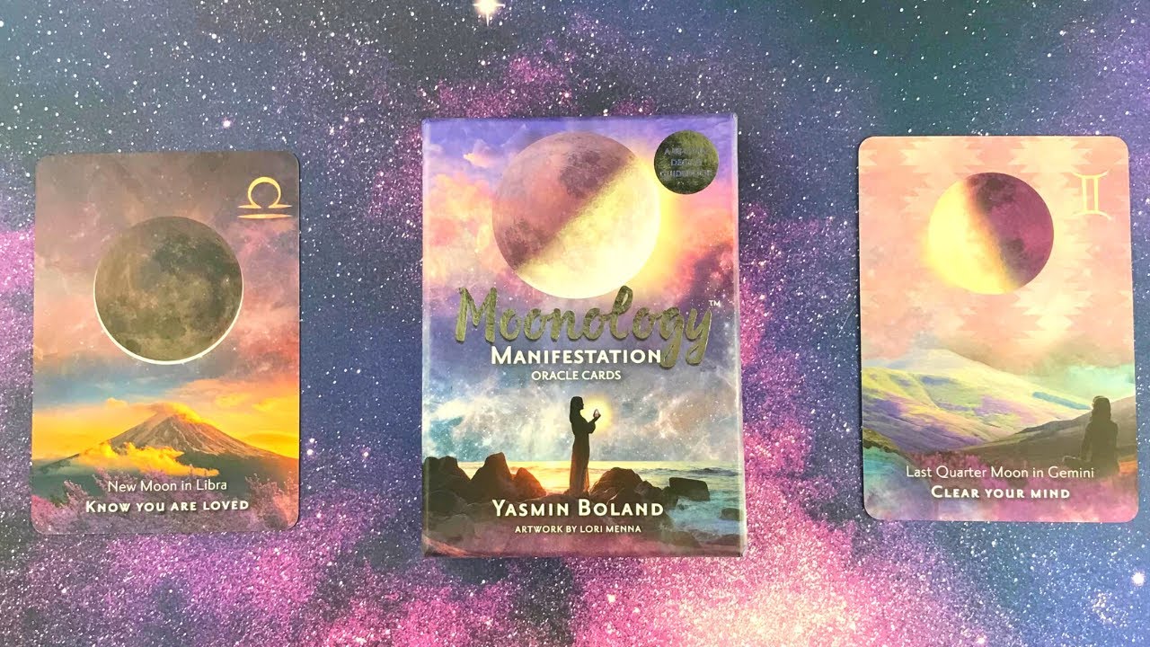 Moonology Manifestation Oracle Deck and Guidebook Flip Through, Walkthrough 🌕 Astrology Oracle Cards